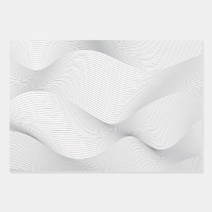 Modern, simple, cool, abstract motion wave pattern wrapping paper sheet