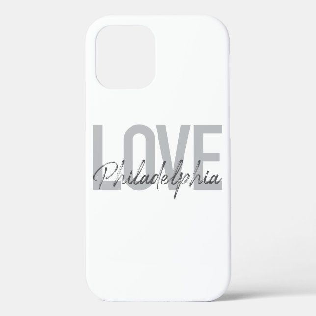 Modern, simple, cool, design Love Philadelphia Case-Mate iPhone Case (Back)