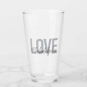 Modern, simple, cool, design Love Philadelphia Glass