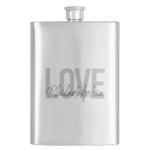Modern, simple, cool, design Love Philadelphia Hip Flask