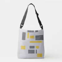 Modern, simple, cool geometric yellow grey pattern