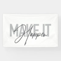 Modern, simple, cool typography Make It Happen