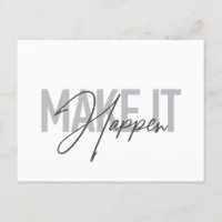 Modern, simple, cool typography Make It Happen