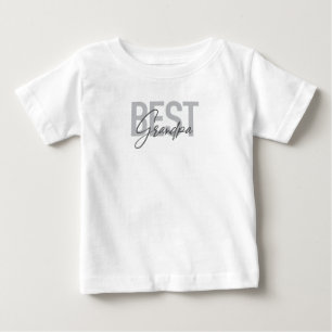 Modern, simple, cool typography of Best Grandpa Baby T-Shirt