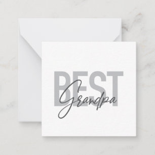 Modern, simple, cool typography of Best Grandpa Card