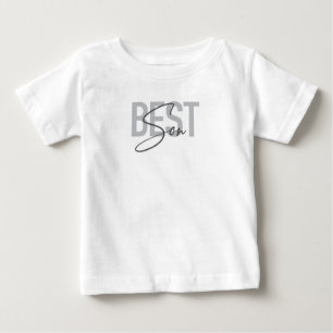 Modern, simple, cool typography of Best Son Baby T-Shirt