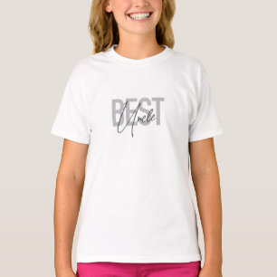Modern, simple, cool typography of Best Uncle T-Shirt