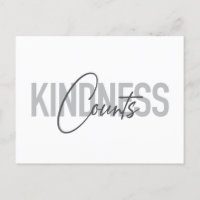 Modern, simple, cool typography of Kindness Counts