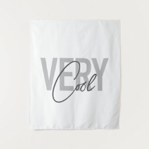 Modern, simple, cool typography of Very Cool Tapestry