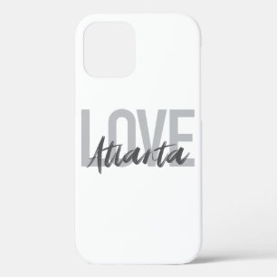 Modern, simple, cool, urban design Love Atlanta iPhone 12 Case