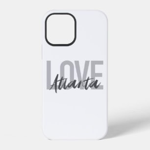 Modern, simple, cool, urban design Love Atlanta iPhone 12 Case