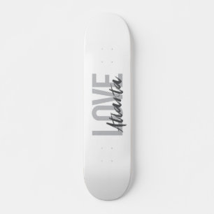 Modern, simple, cool, urban design Love Atlanta Skateboard