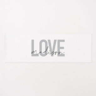 Modern, simple, cool, urban design Love Madison Yoga Mat