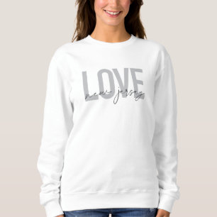 Modern, simple, cool, urban design Love New Jersey Sweatshirt