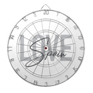 Modern, simple, cool, urban design Love Spain Dartboard