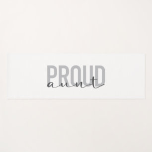 Modern, simple, cool, urban design Proud Aunt Yoga Mat