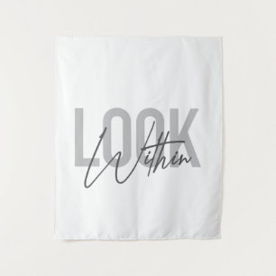Modern, simple, cool urban typography Look Within Tapestry