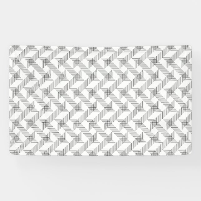 Modern, simple, cool, urban zigzag line pattern banner (Horizontal)