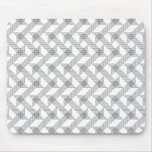 Modern, simple, cool, urban zigzag line pattern mouse mat
