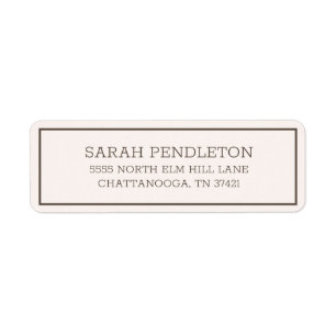 Modern Simple Cream Brown