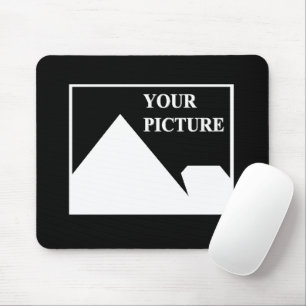 Modern Simple Create Your Own Wedding Picture Mouse Mat
