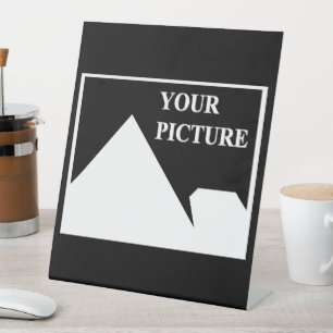 Modern Simple Create Your Own Wedding Picture Pedestal Sign