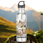 Modern Simple Custom 6 Photo Collage 710 Ml Water Bottle<br><div class="desc">Stay hydrated in style with our Modern Simple Custom 6 Photo Collage Water Bottle! Personalise this sleek and durable bottle with six of your favourite photos, creating a unique and meaningful design. Made from BPA-free materials, it features a secure, spill-proof lid and a convenient carry handle. Perfect for school, work,...</div>