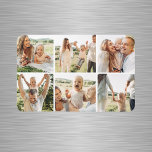 Modern Simple Custom 6 Photo Collage Magnet<br><div class="desc">Add a personal touch to your space with our Modern Simple Custom 6 Photo Collage Magnet! This stylish magnet lets you showcase six of your favourite photos, creating a unique and meaningful design. Perfect for your refrigerator, locker, or any magnetic surface, it combines functionality with a personal flair. Easy to...</div>