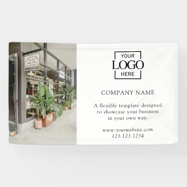 Modern Simple Custom Business Logo Professional Banner (Horizontal)