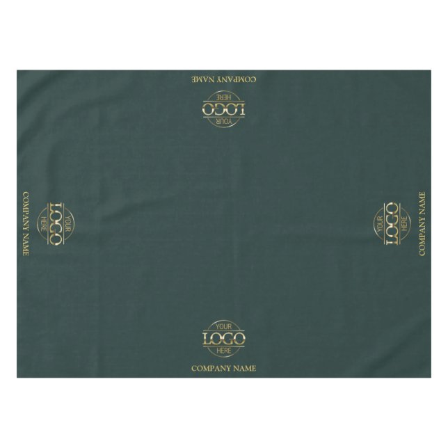 Modern Simple Custom Business Logo Promotional Tablecloth (Front (Horizontal))