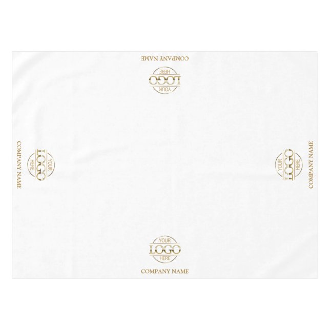 Modern Simple Custom Business Logo Promotional Tablecloth (Front (Horizontal))