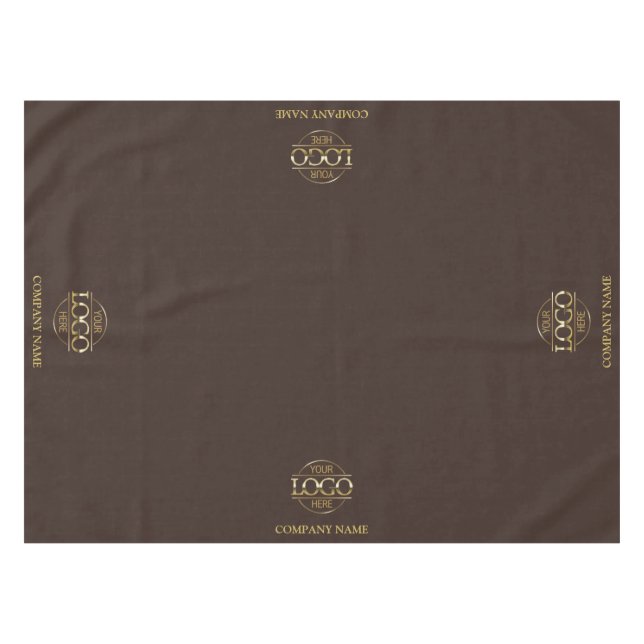 Modern Simple Custom Business Logo Promotional Tablecloth (Front (Horizontal))