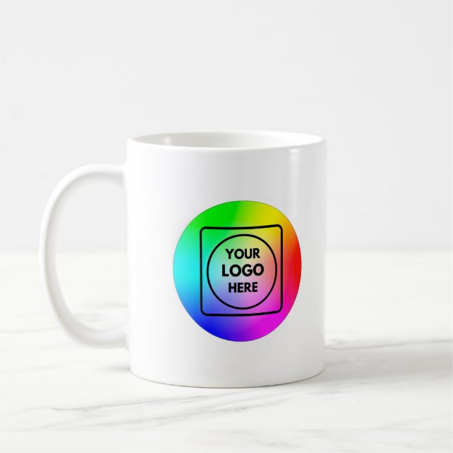 Modern Simple Custom Business Logo Template mug (Left)
