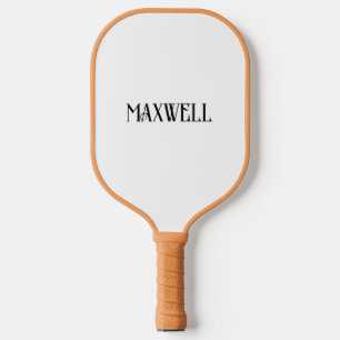 Modern Simple Custom Family Name Pickler Champ Dad Pickleball Paddle