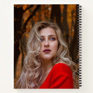 Modern Simple Custom One Photo Notebook