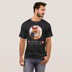 Modern Simple Cute Daddy Baby First Fathers Day T-Shirt