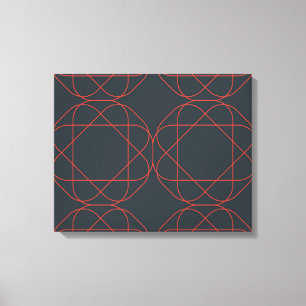 Modern, simple, cute, playful geometric pattern canvas print
