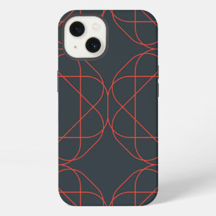 Modern, simple, cute, playful geometric pattern iPhone 13 case