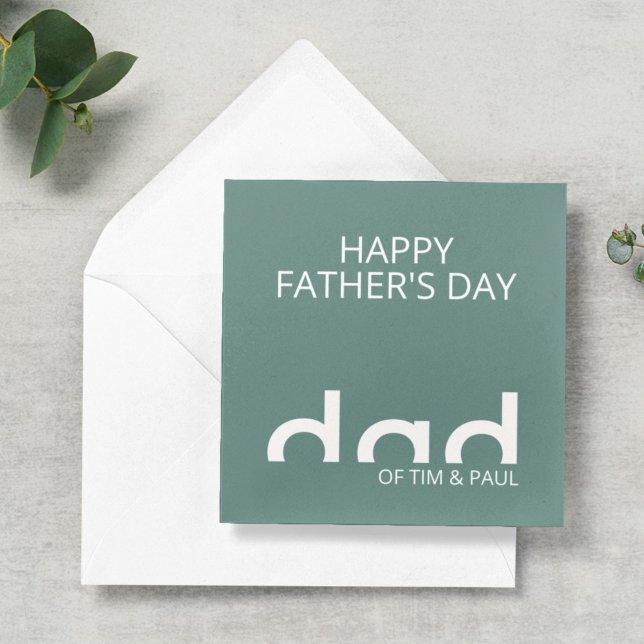 Modern Simple Dad Design for Fathers Day Card (Creator Uploaded)