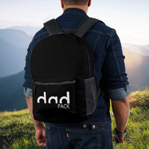 Modern Simple Dad Design Printed Backpack