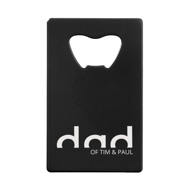 Modern Simple Dad Design with Kids Children Names (Front)