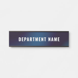Modern Simple Department Name Door Sign