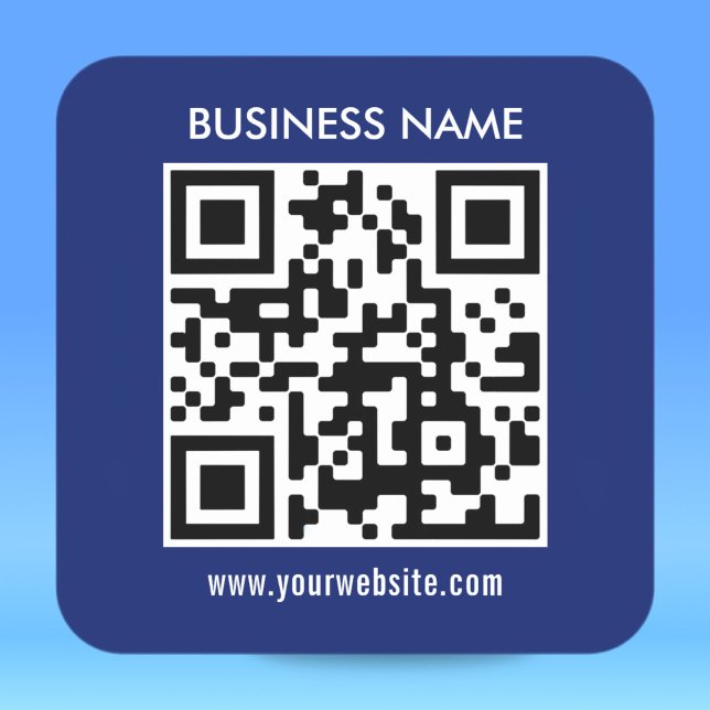 Modern simple design | Easily upload your QR code Square Sticker (Creator Uploaded)