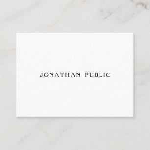 Modern Simple Design Template Professional Luxury Business Card