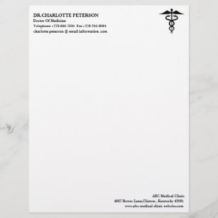 Modern Simple Doctor Custom Letterhead