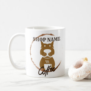 Modern Simple DOG Cafe coffee Tea shop Mug