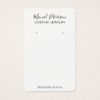 Modern Simple Earring Jewellery Display Card
