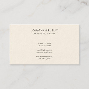 Modern Simple Easy to Make Template Luxurious Business Card