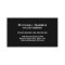 Modern simple elegant black business card