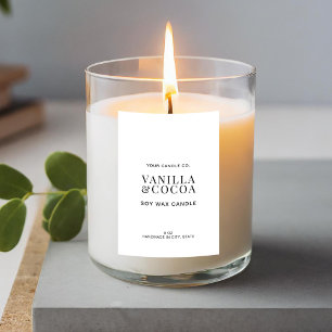 Modern Simple Elegant Candle Label